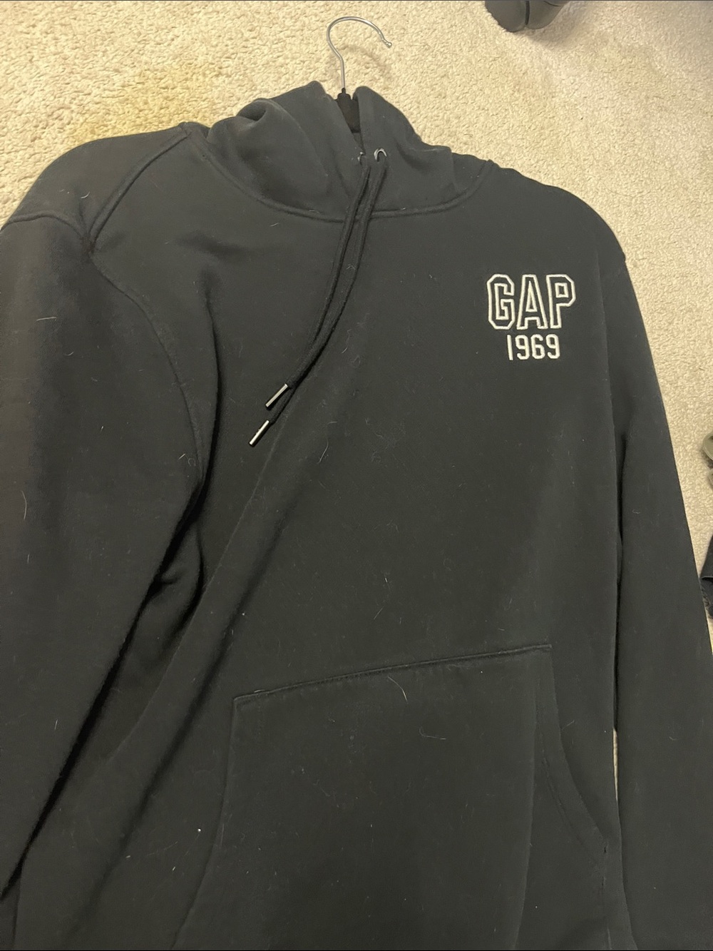 GAP Black Crewneck Sweatshirt with 1969 Logo